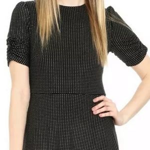 Michael Kors Metallic Dot-Print Mini Dress